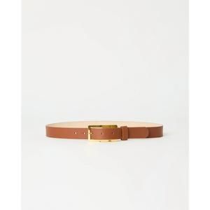 NEW B-LOW THE BELT women's charlie leather belt in brandy/gold
